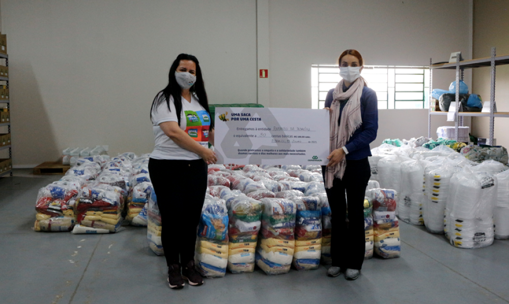 Sucesso: Campanha �Uma saca por uma cesta� arrecada cerca de R$ 130 mil revertidos em doa��es