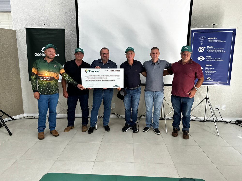 Cooperativa Agroindustrial Tradi��o distribui R$ 28 milh�es em retornos aos cooperados