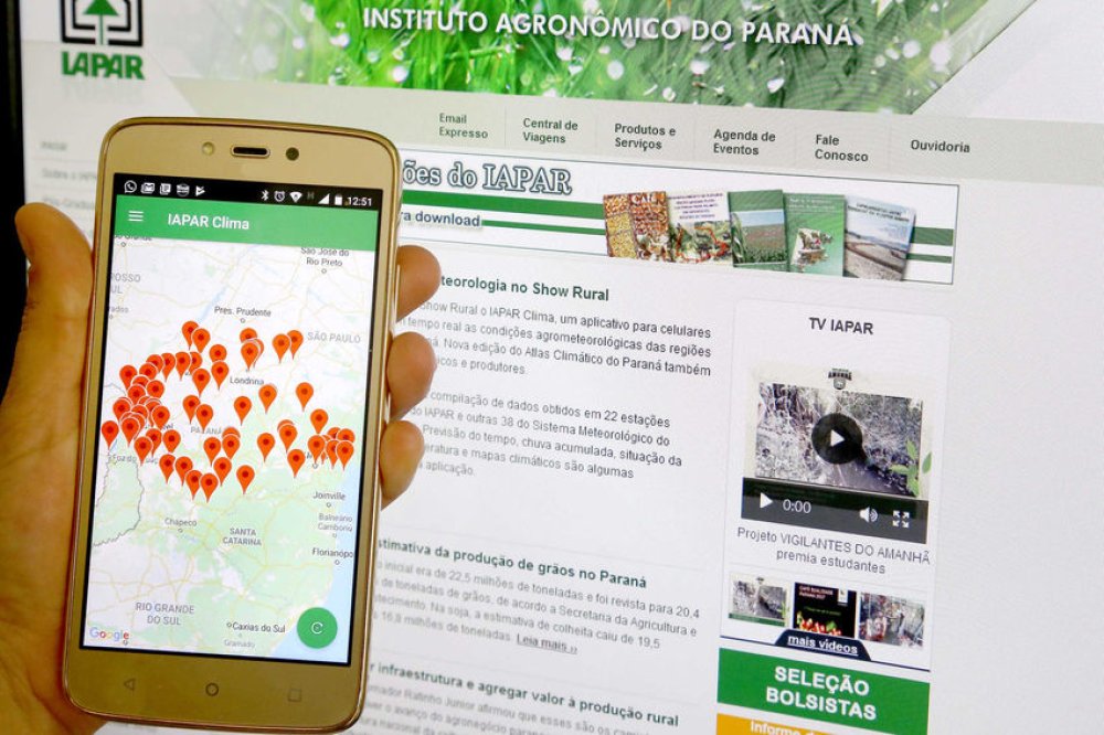 Iapar lan�a aplicativo de agrometeorologia no Show Rural