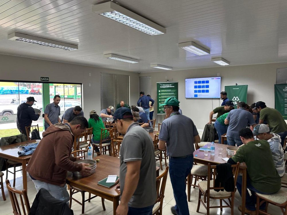 Treinamento aprimora recep��o e classifica��o de gr�os 